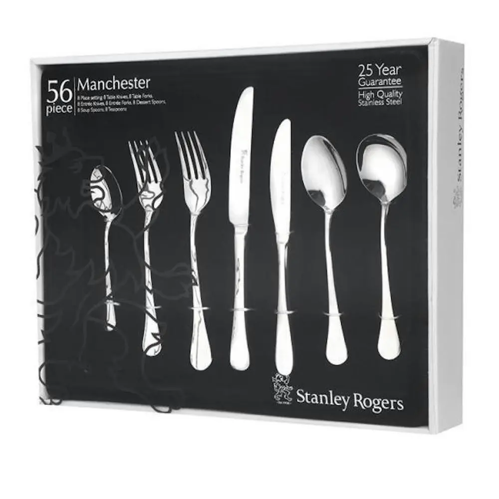 Stanley Rogers 56 Piece Stainless Steel Manchester 56pc Cutlery Set - Kitchenware - Save up to 70%