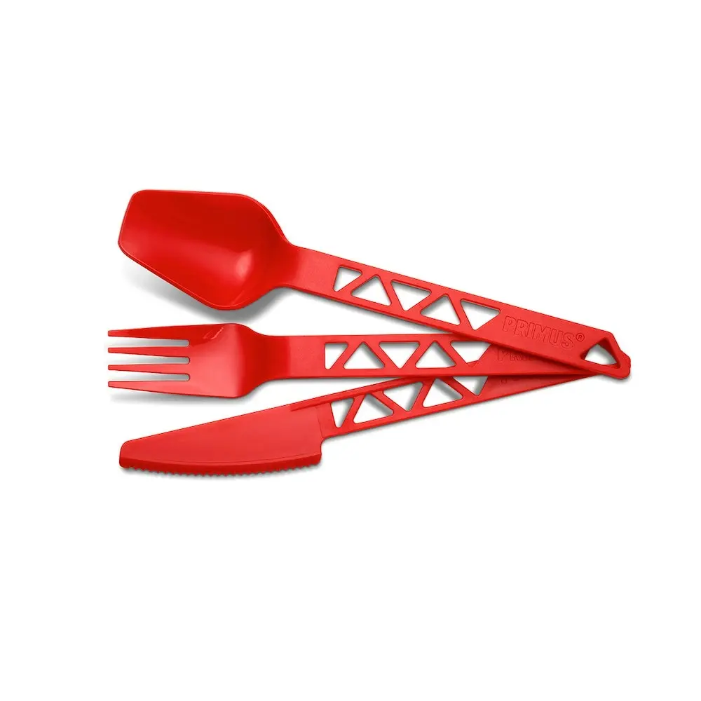 Primus Lightweight Trail Cutlery Set Red WP740590 - Home & Garden