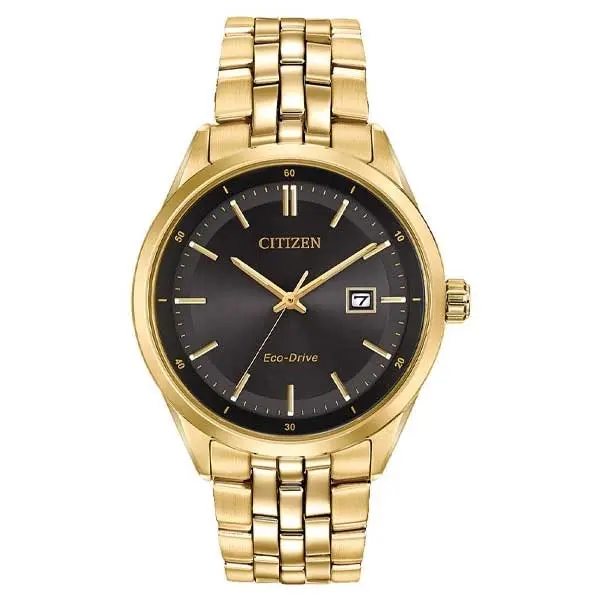 Citizen Eco-Drive Black Dial Stainless Steel Men’s Watch (BM7252-51E)