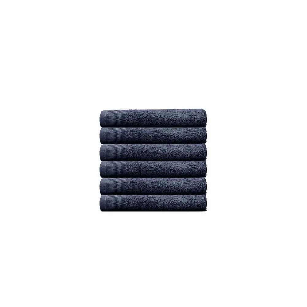 Bambury Ultra soft Elvire Face Washer Navy 142 x 76cm Cotton Woven Home Decor - Home & Garden