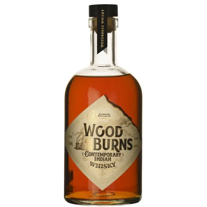 WoodBurns Contemporary Indian Whisky 750ml - Up to 30% off Alcohol Specials