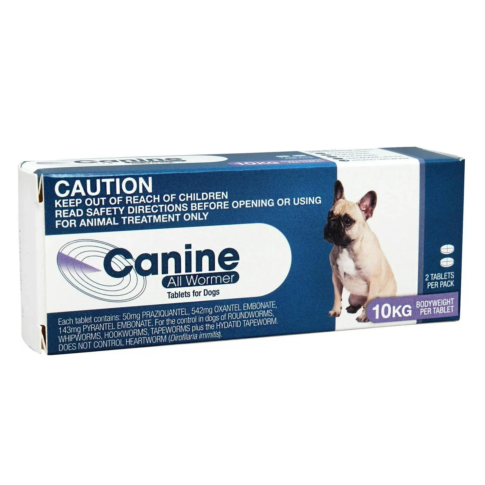 VALUE PLUS Canine All Wormer 10kg (Purple) 2 Tablets - Pets