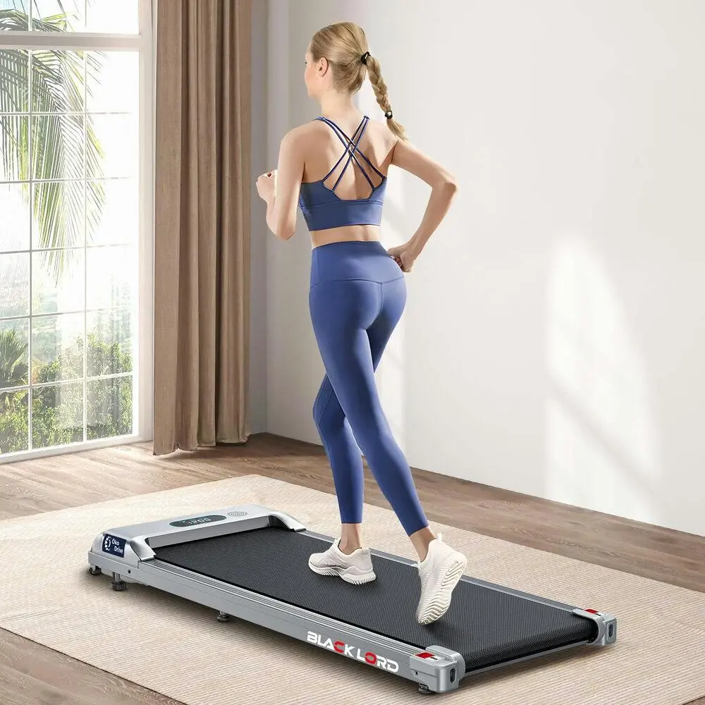 Black Lord Electric Walking Pad Treadmill Fitness Silver - Sports & Outdoor