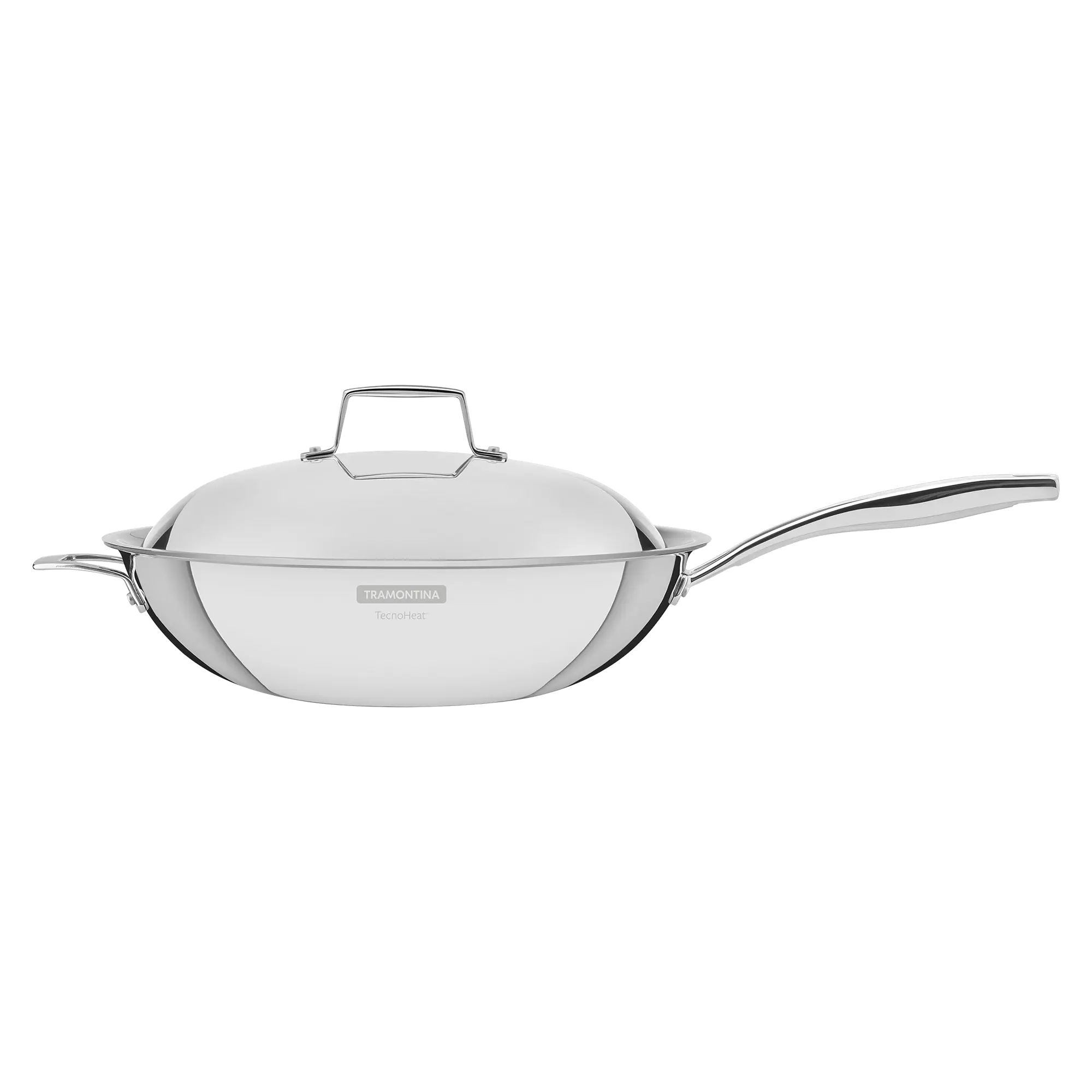 Grano Try-Ply Clad Stainless Steel Wok, 32cm, 5.2L