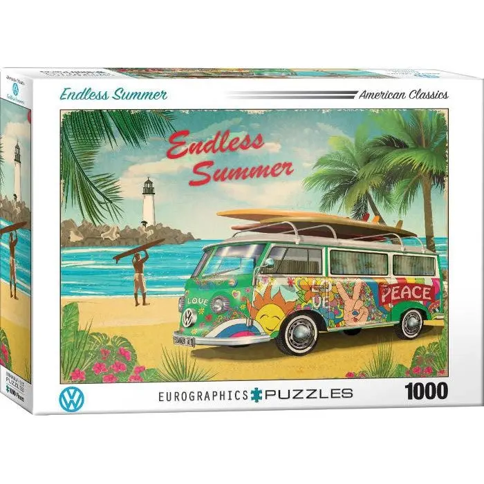 1000pc VW Endless Summer Jigsaw Puzzle - Toys & Games