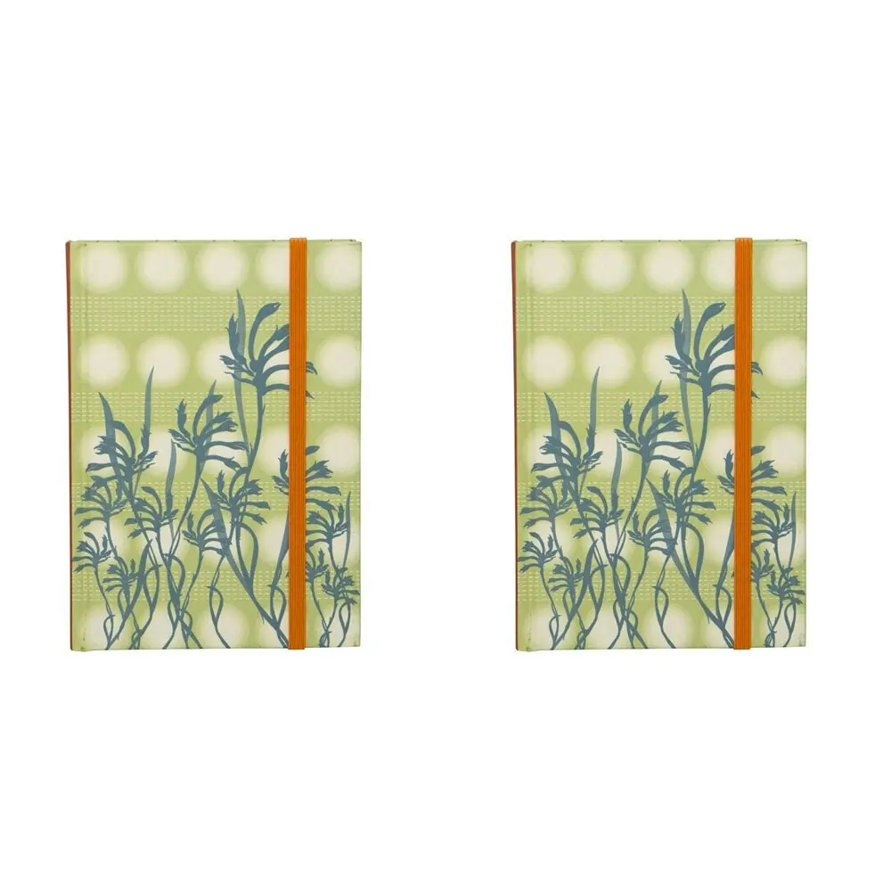 2x Lantern Studios Botanica A6 Journal Hardcover Diary Note Stationery Kanga Paw - Office