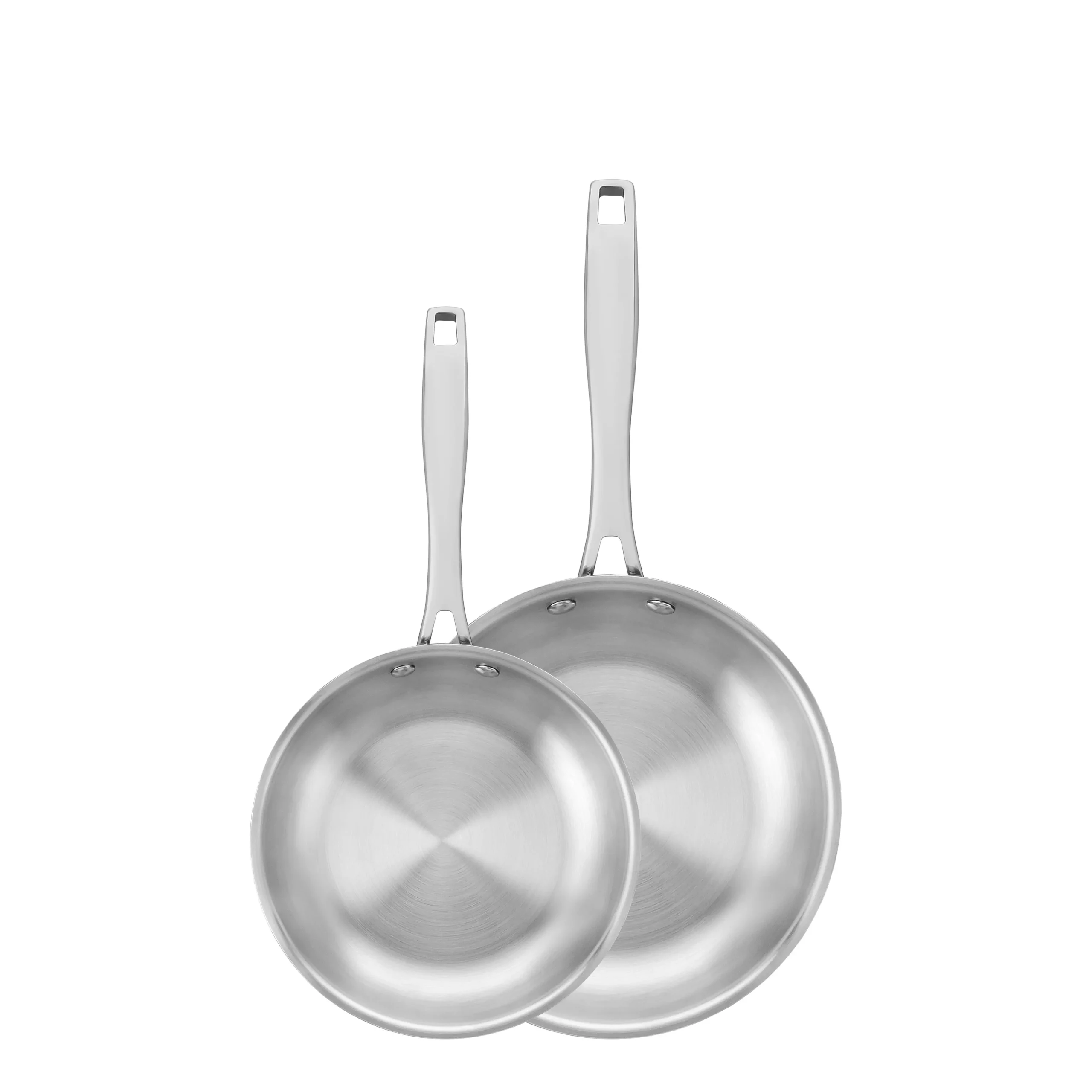 Grano Try-Ply Clad Stainless Steel 2-Piece Frying Pan Bundle, 20cm and 26cm