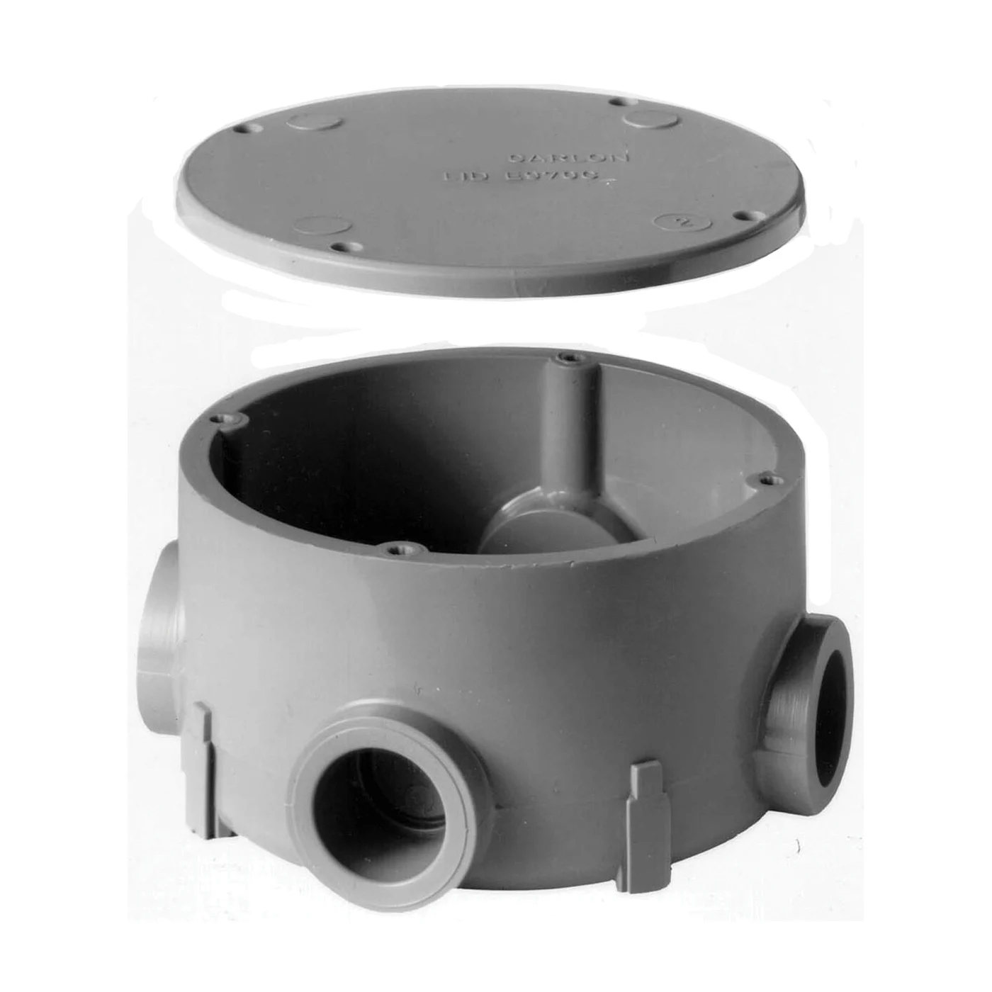 E970CD-CTN Conduit Body, 1/2 in Hub, 4-5/8 in OAL, PVC, Gray
