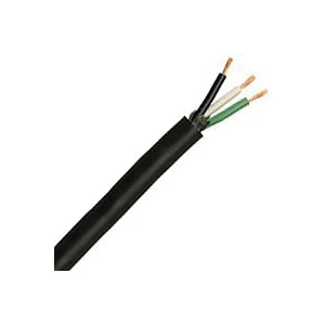 233850408 Electrical Cable, 18 AWG Wire, 3 -Conductor, Copper Conductor, TPE Insulation, TPE Sheath, 300 V