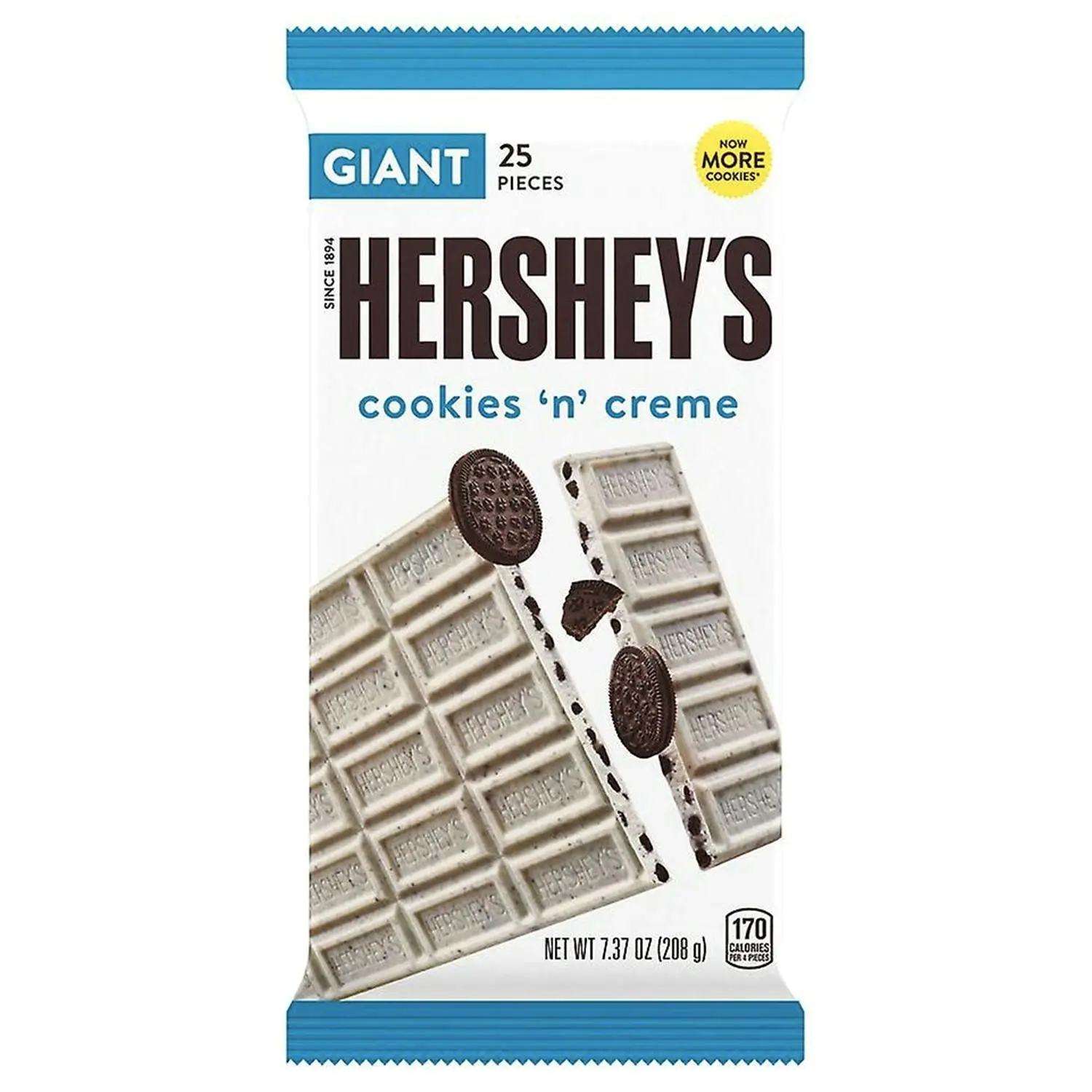 Giant Hershey's Cookies 'n' Cream 208g - Groceries