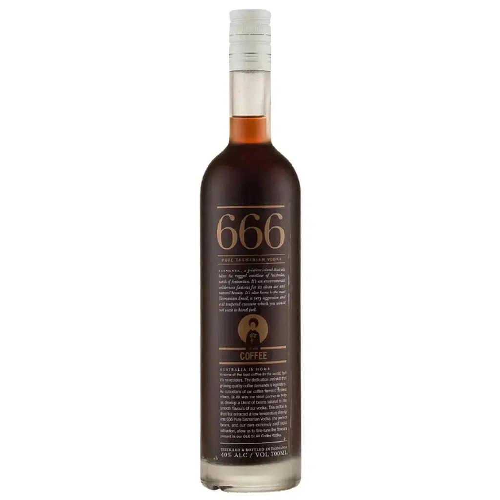 666 Coffee Pure Tasmanian Vodka 700ml - Alcohol