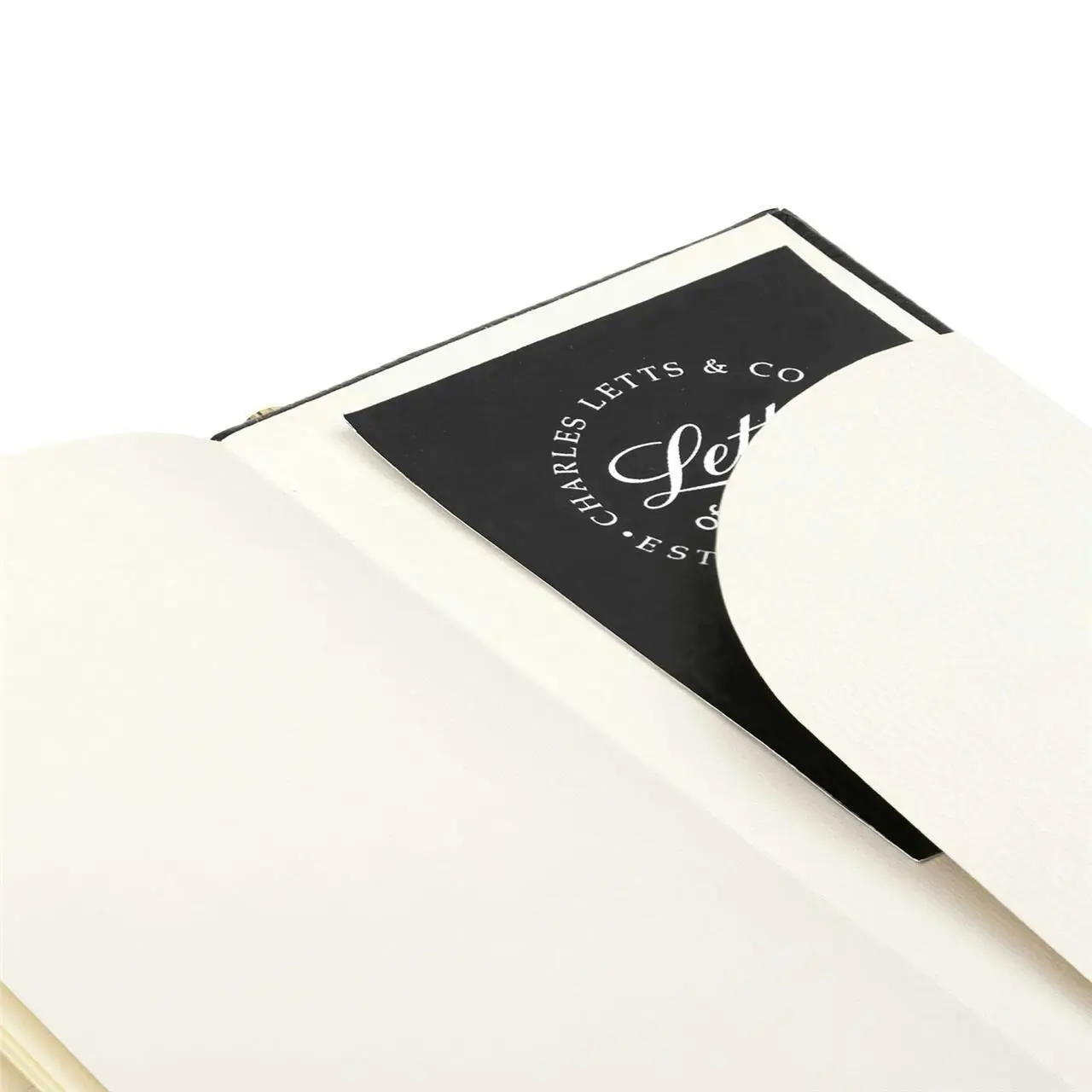 Letts Origins Slim Writing Notebook With Gold Pen Black Home Office Stationery