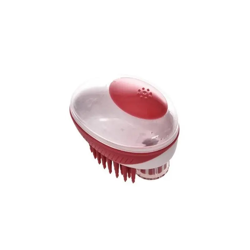 M-Pets 11x7cm Rubeaz Cat/Kitten Pet Soap Dispenser & Brush Grooming Tool Red