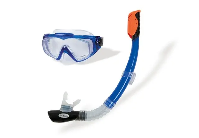 Intex Mask Snorkel Set Aqua Sport Silicone Set 55962 - Sports & Outdoor