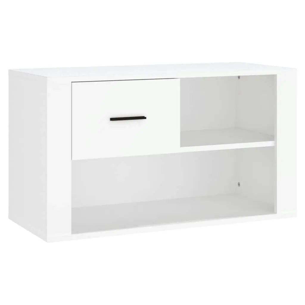 Shoe Cabinet White 80x35x45 cm Engineered Wood 816752 - Home & Garden