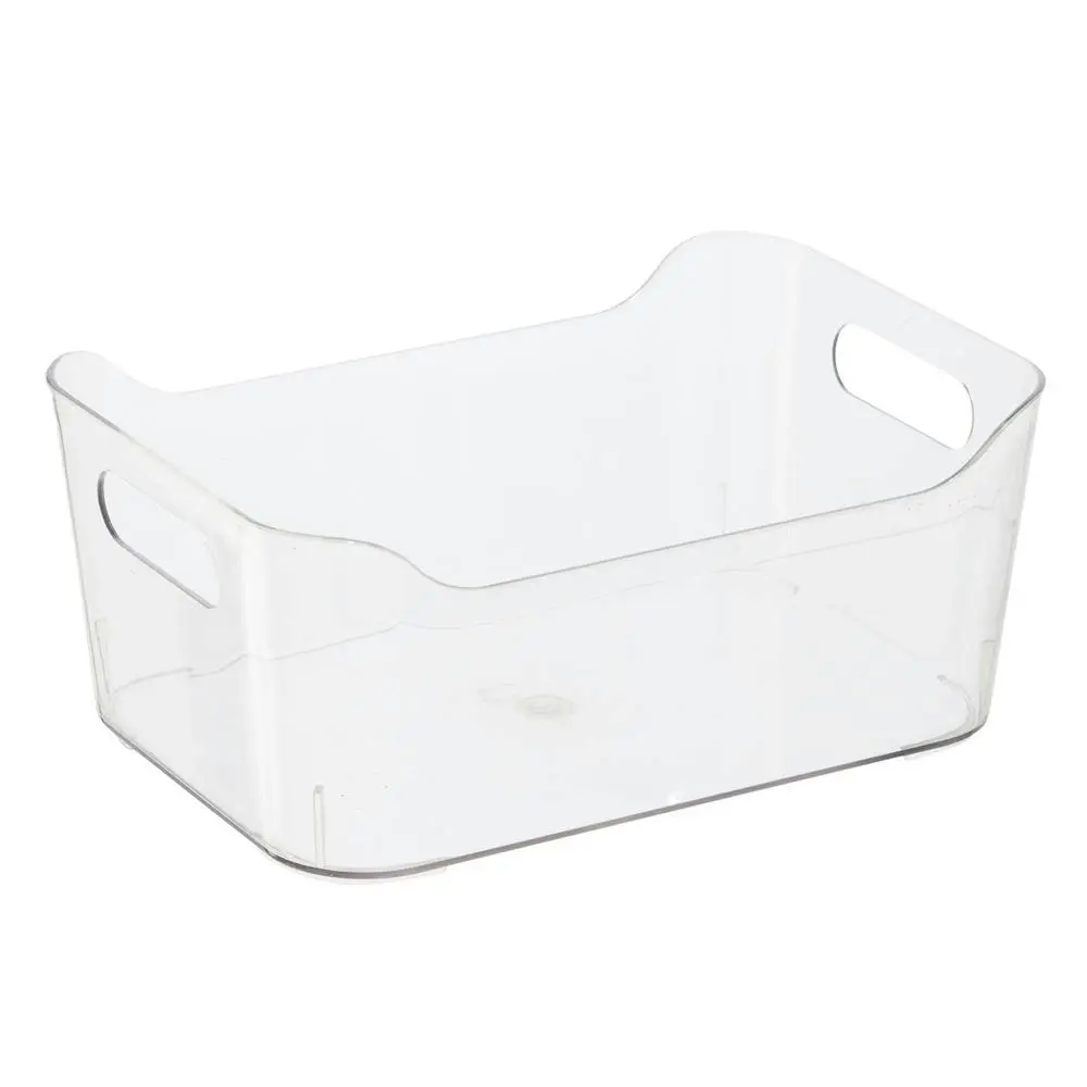 Oggi 24cm Storage Bin Home/Kitchen Food/Snack Pantry Organiser w/ Handles Clear - Home & Garden