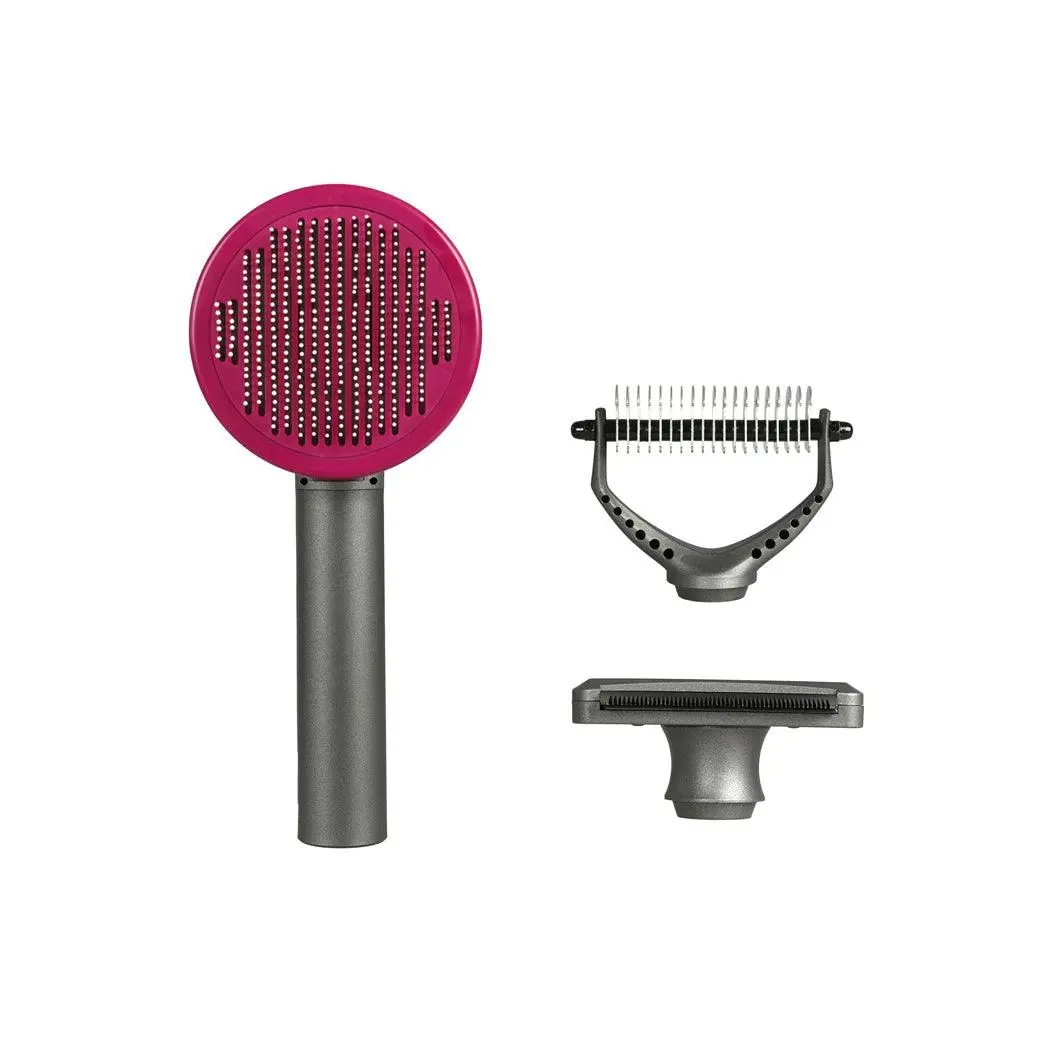 Pawz 3Pcs Pet Grooming Tools Gift Set Dog Cat Hair Cleaning Brushes Comb - Pets