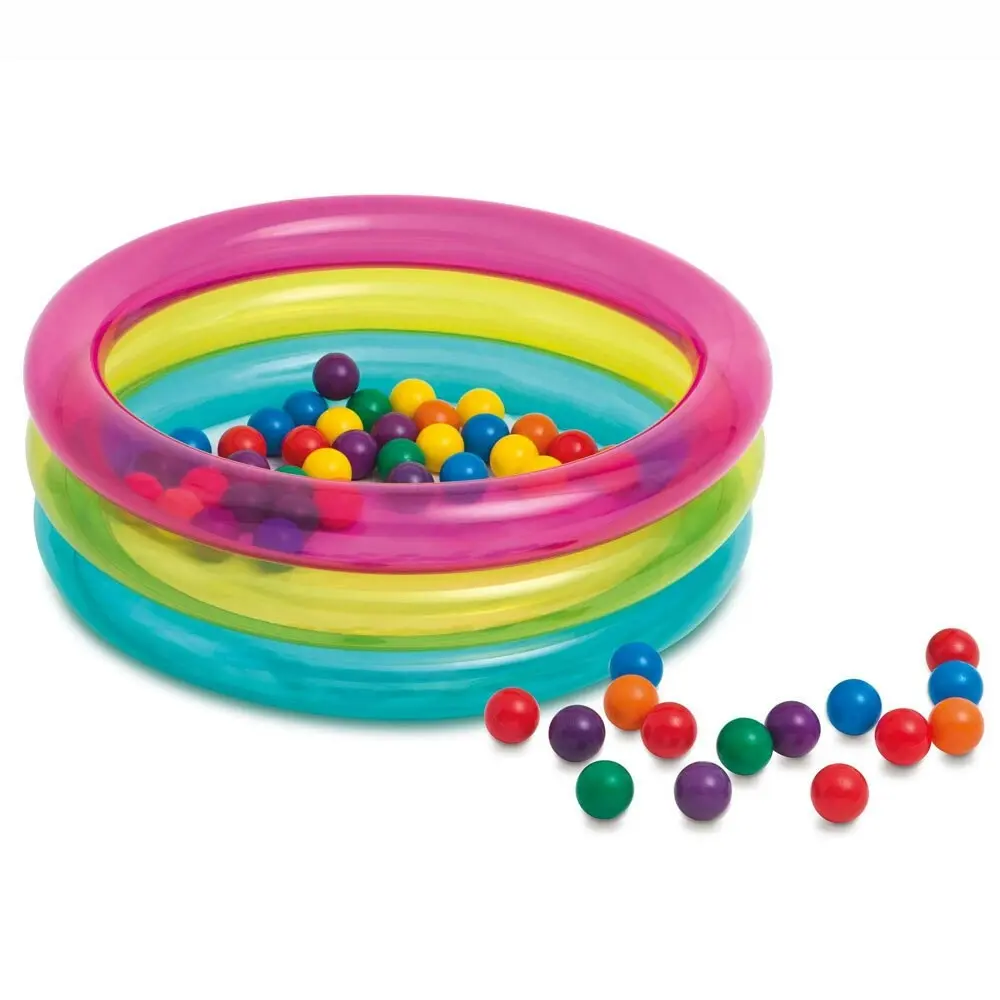 Intex Classic Inflatable Baby/Infant Outdoor Play/Activity Toy 50 Balls Pit 1y+ - Toys & Games