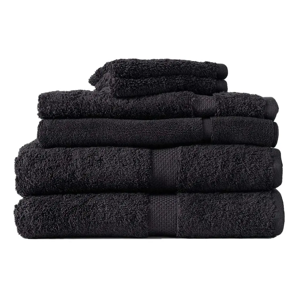 6pc Canningvale Royal Splendour Bathroom Towel Set Luxury Home Decor Slate - Home & Garden
