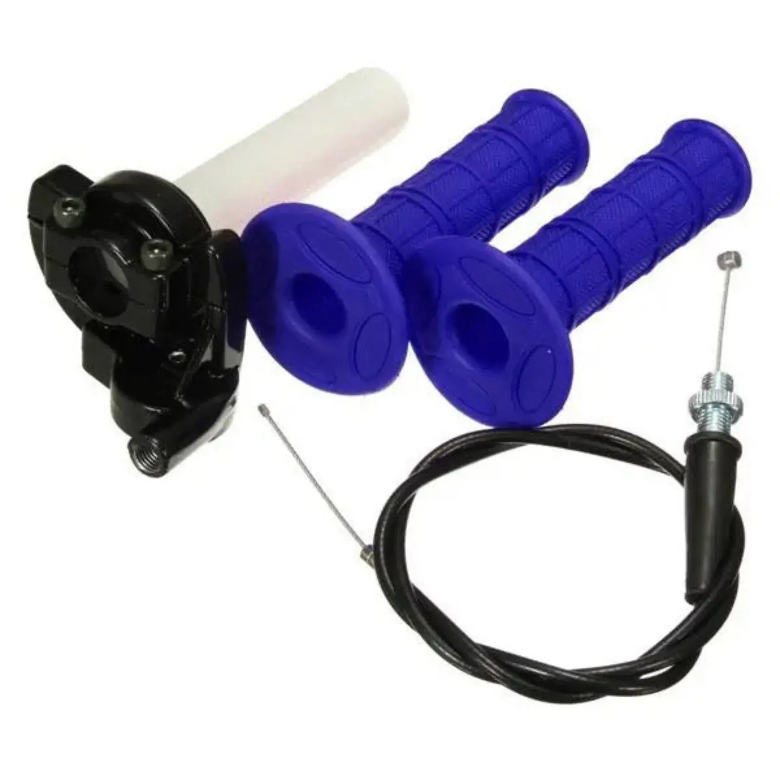 7/8'' 22mm Twist Throttle Hand Grip Cable For 140cc 150cc Quad Pro Pit Dirt Bike Blue - Automotive