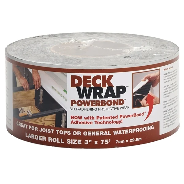 PowerBond 54103 Protective Wrap, Black - DeckWrap