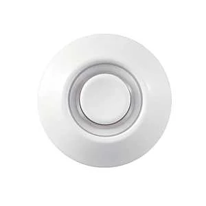 18000143 Doorbell, Wired, Push Button, Metal, White, Lighted - globe