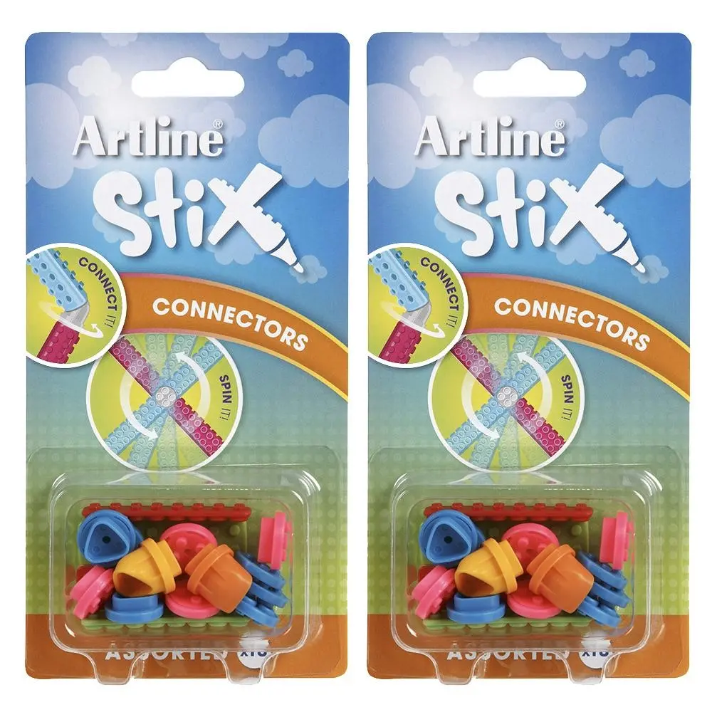 36pc Artline Stix Connectors Brick Blocks For Artline Stix Pen Markers Assorted - Hobbies