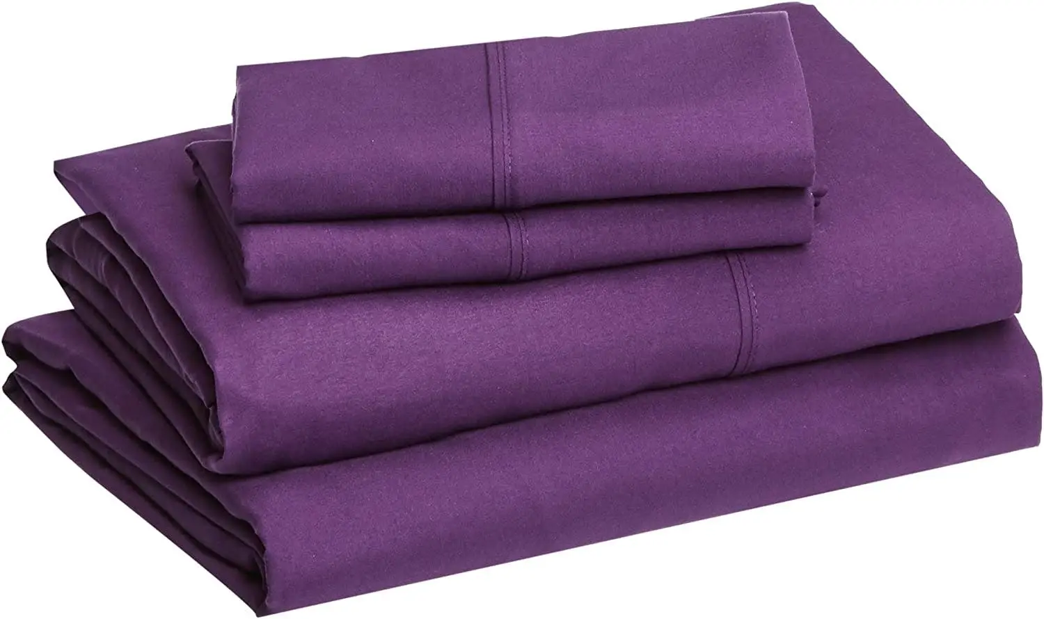 Lightweight Microfiber Bed Sheet Set, 36 cm Deep Pockets Cal King Dusty Plum - Home & Garden