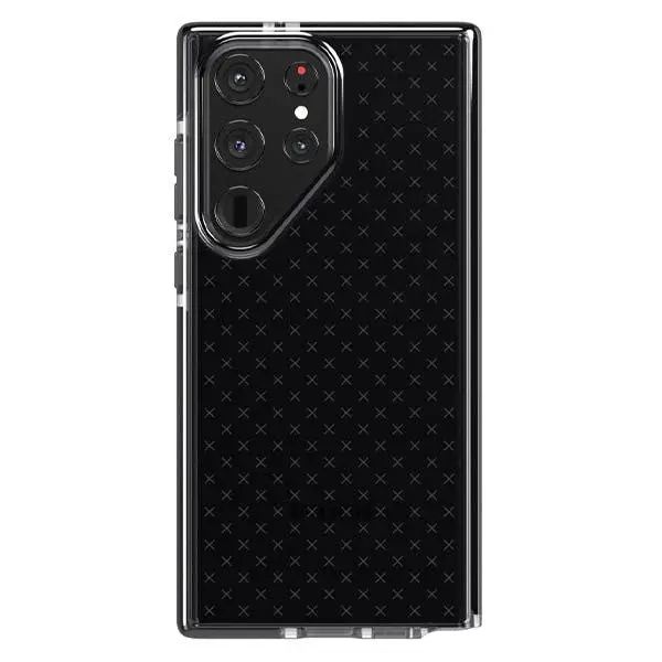 Tech21 Evo Check Case (Suits Samsung Galaxy S23 Ultra) - Smokey Black