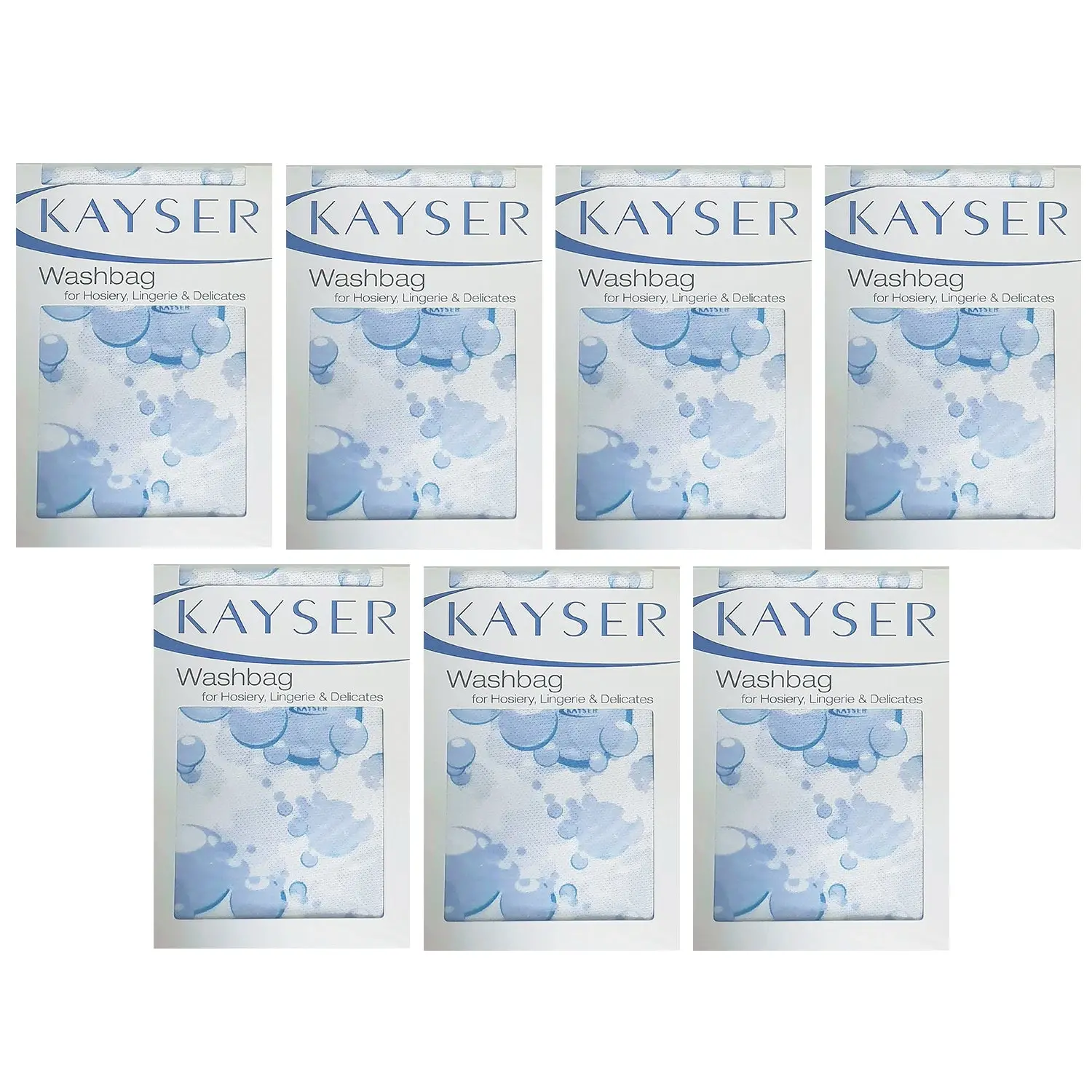 7x Kayser Washbag Delicates Lingerie Bra Zip Mesh Laundry Wash Bag H10900 Bulk - Fashion