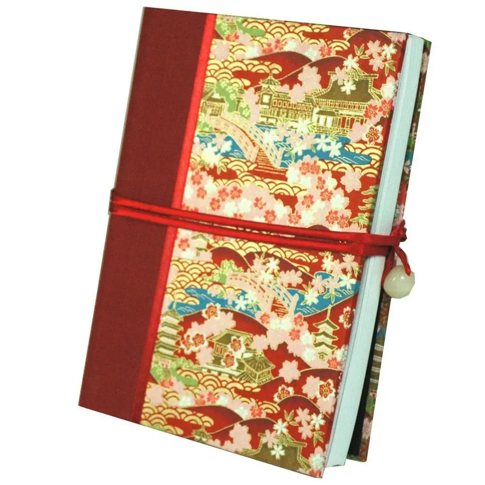 Lantern Studios Japanese A5 Journal/Notebook Hardcover Stationery Red Temple - Office