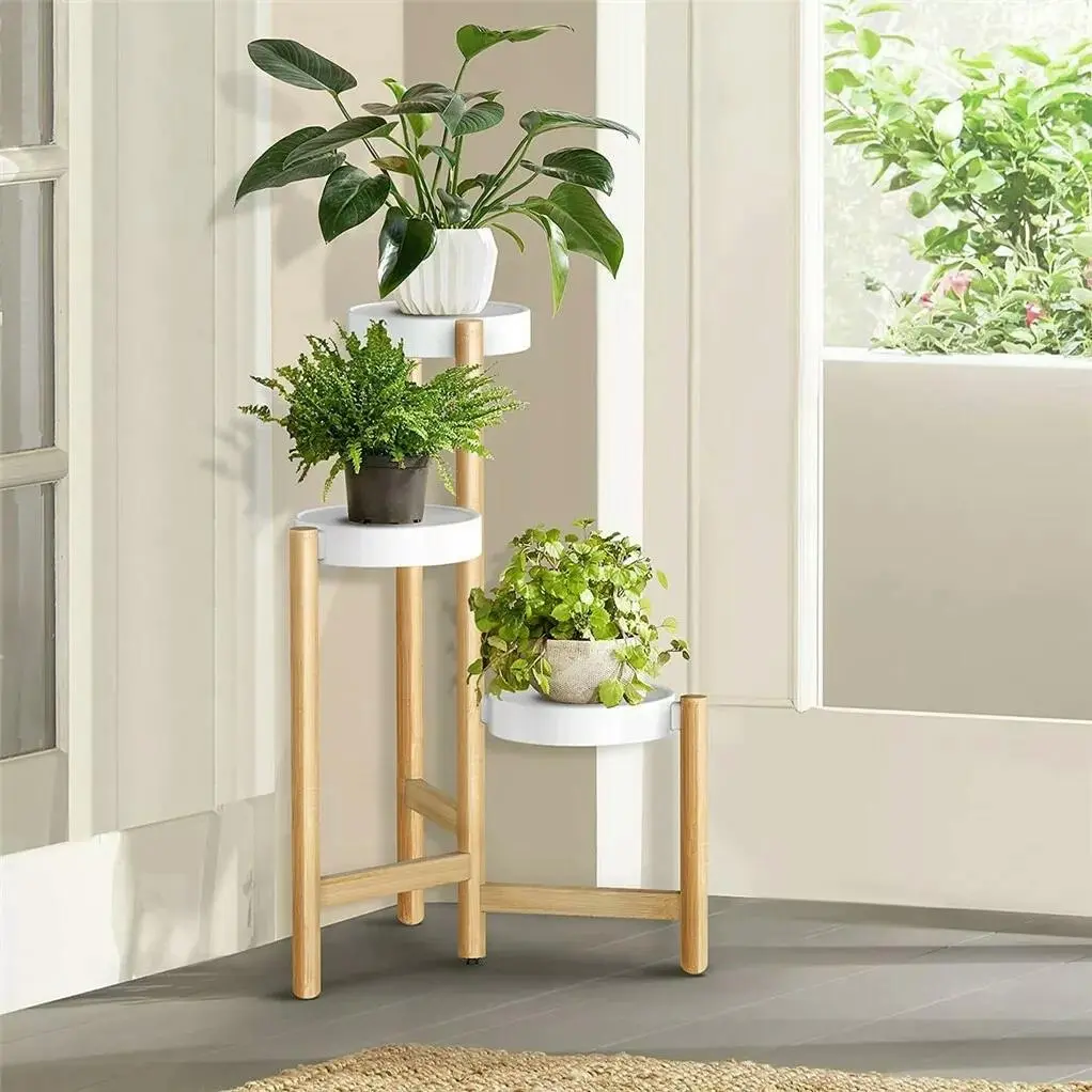 4 Tier Bamboo Plant Stand - Home & Garden