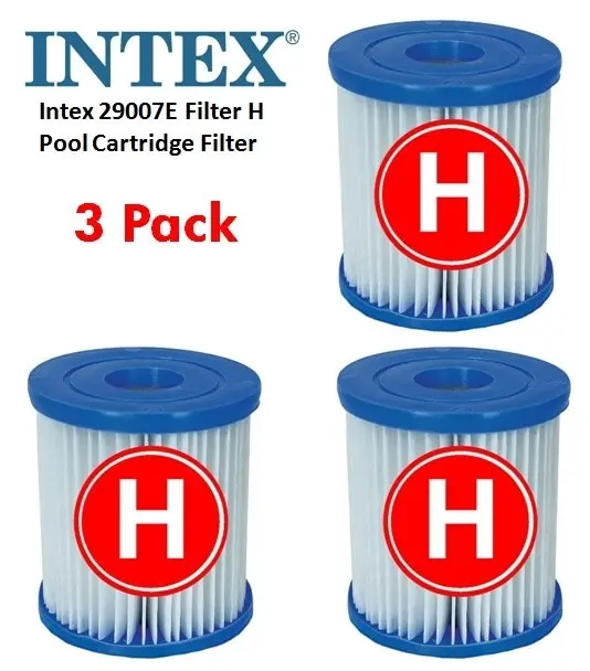 Intex 3 x Filter Cartridge replacement Size H Intex FILTER PUMP 29007 - Home & Garden