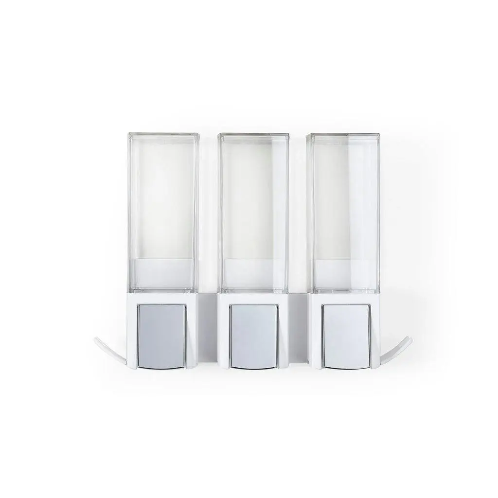 Better Living Clever 3 x 500ml Shower Dispenser Triple - Matte White