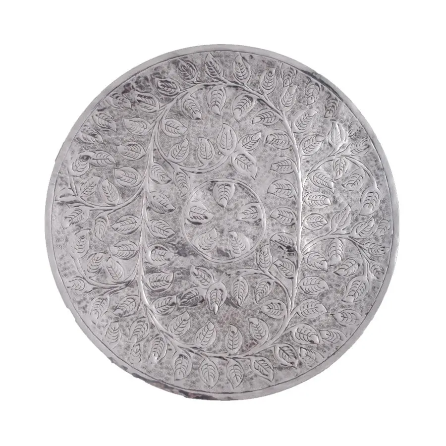 SSH Collection Nirav 66cm Wide Leafy Vine Wall Art - Polished Aluminium