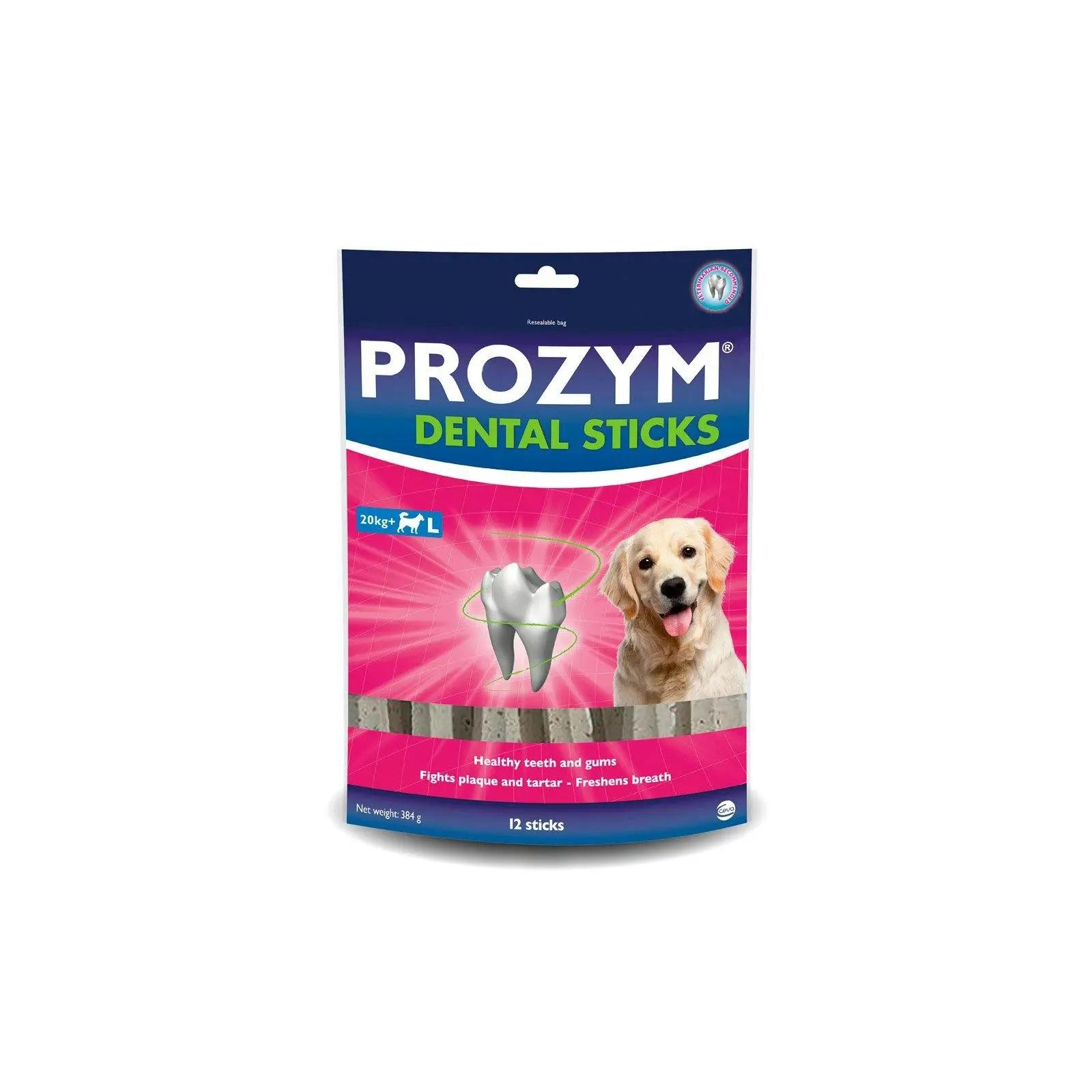 Prozym Dental Sticks Large For Dogs Over 20 Kg 12 Sticks - Pets