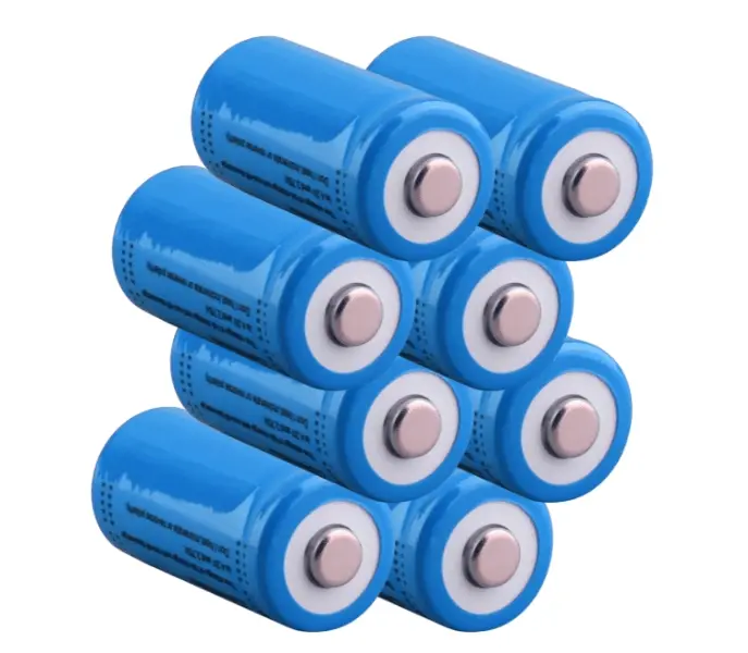 8 Batteries | 3200mAh 16340 CR123A Rechargeable Li-ion Battery Batteries