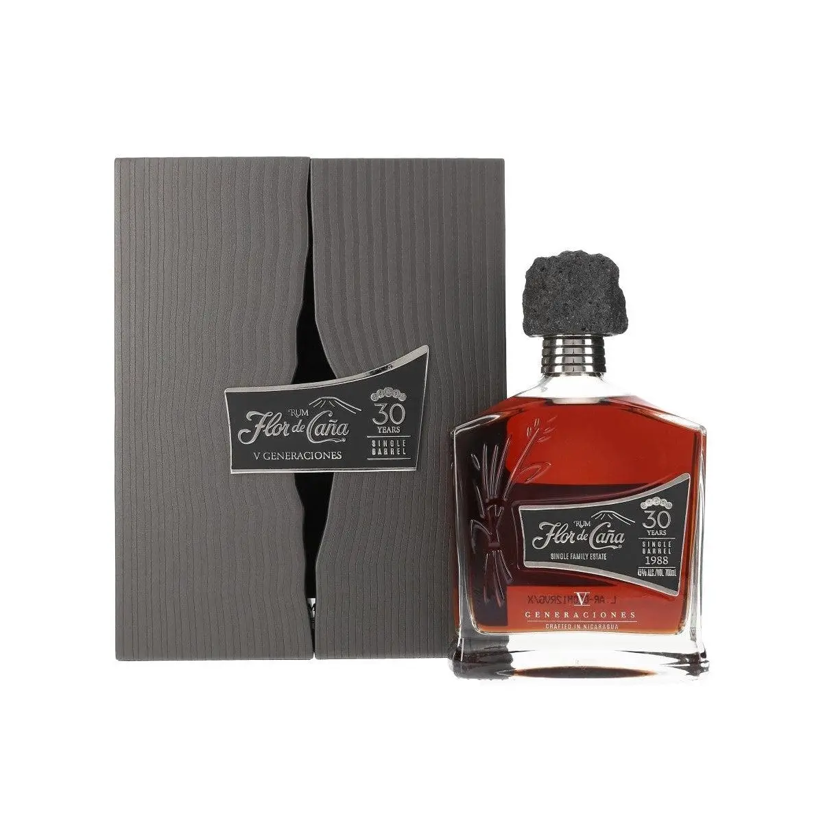 Flor de Cana V Generaciones 30 Year Old Single Barrel Rum 700ml - Alcohol