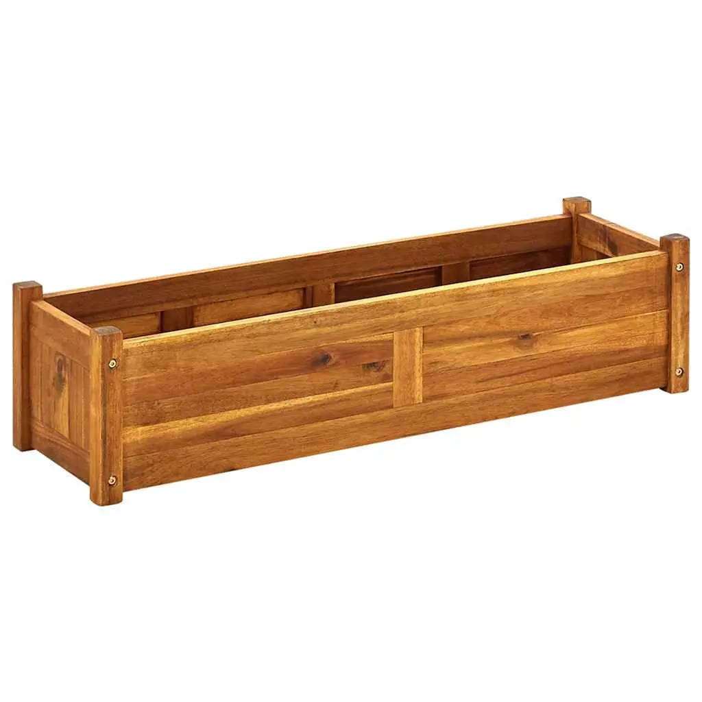 Garden Raised BedAcacia Wood 100x30x25 cm 42566 - Home & Garden