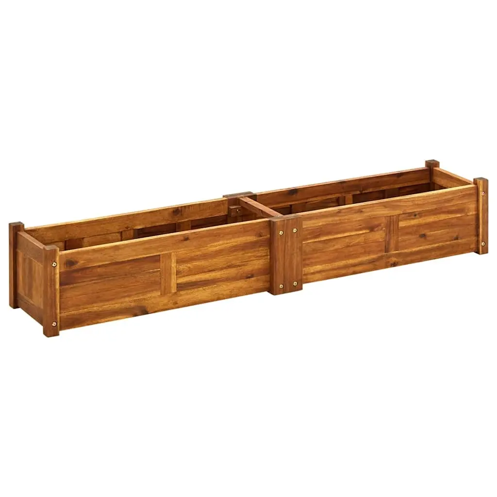 Garden Raised Bed Acacia Wood 150x30x25 cm 42567 - Home & Garden
