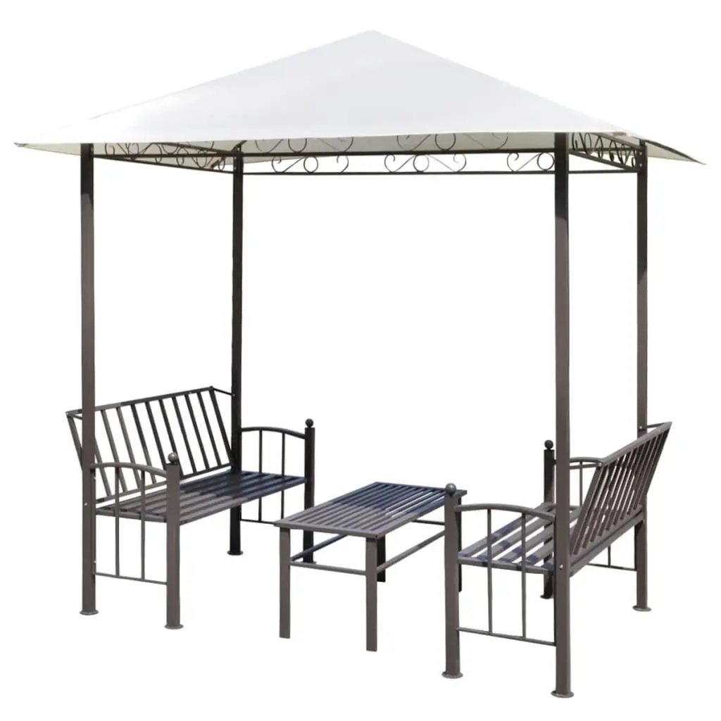 Garden Pavilion with Table and Benches 2.5x1.5x2.4 m 43218 - Home & Garden