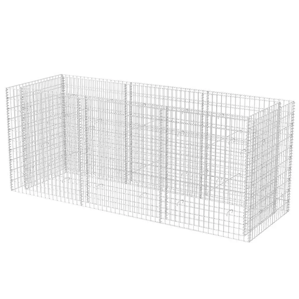 Gabion Raised Bed Steel 270x90x100 cm 142554 - Home & Garden