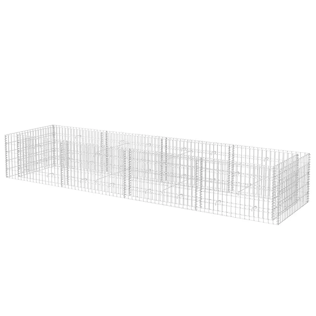 Gabion Raised Bed Steel 360x90x50 cm 142555 - Home & Garden