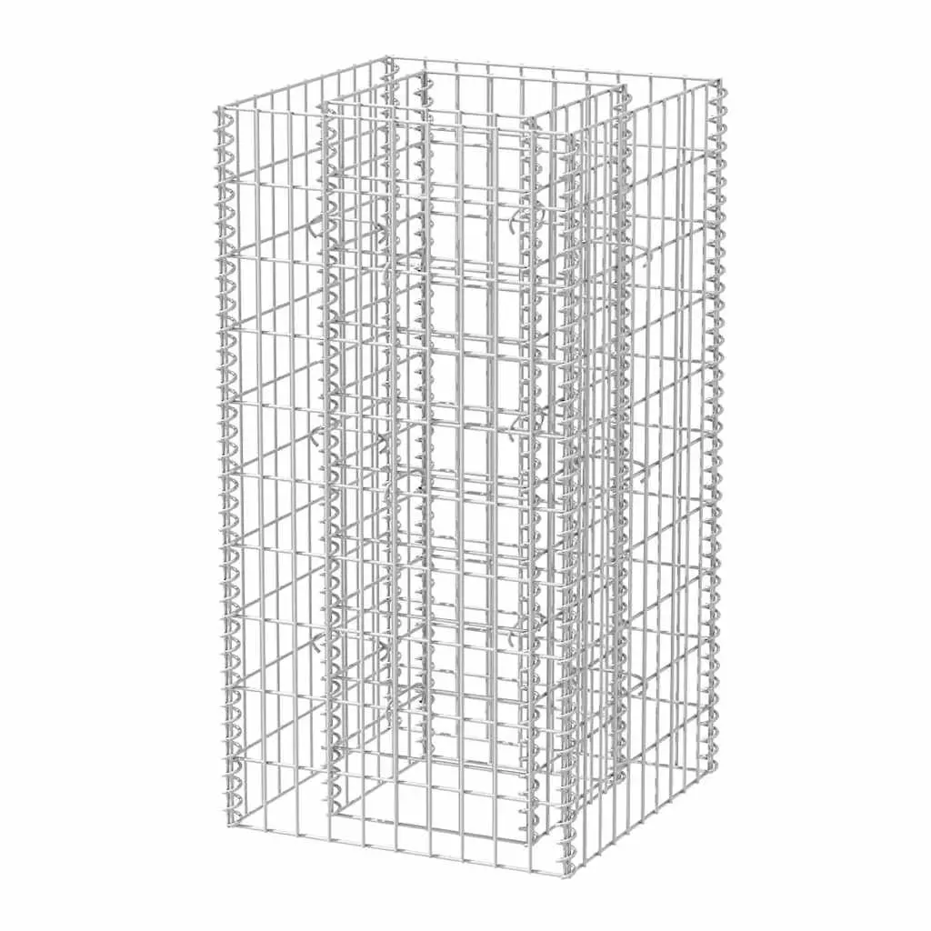 Gabion Raised Bed Steel 50x50x100 cm 142557 - Home & Garden