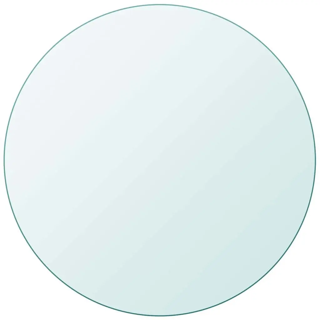 Table Top Tempered Glass Round 500 mm 243626 - Furniture