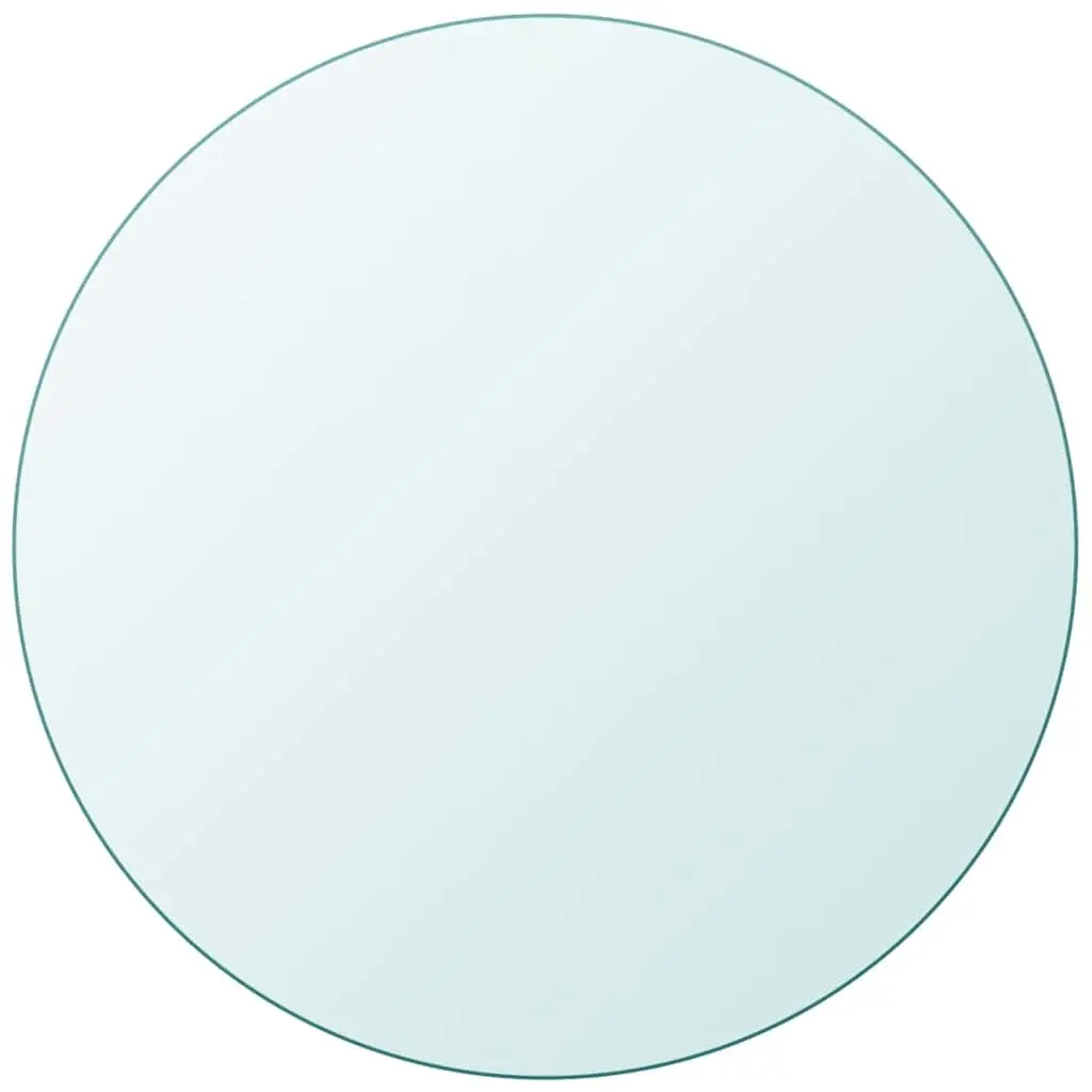 Table Top Tempered Glass Round 600 mm 243627 - Furniture