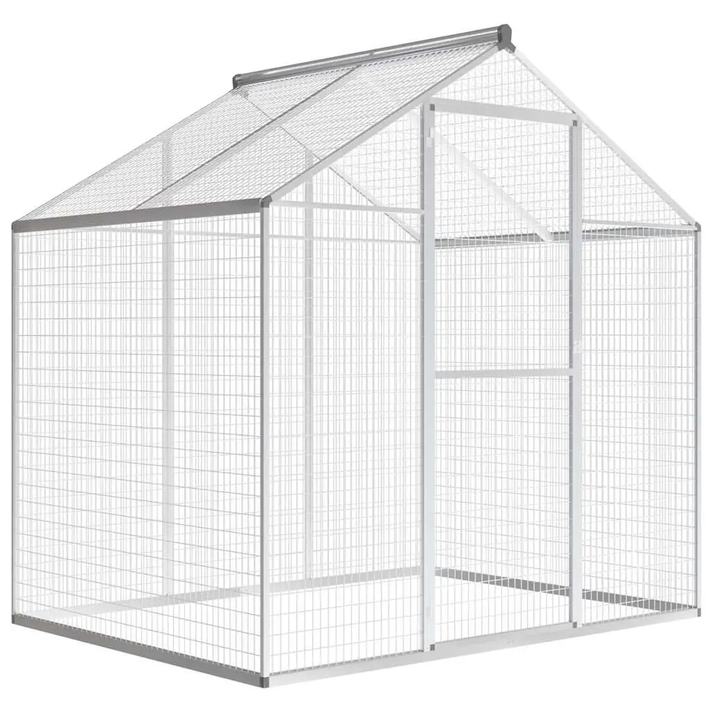Outdoor Aviary Aluminium 178x122x194 cm 43557 - Pets