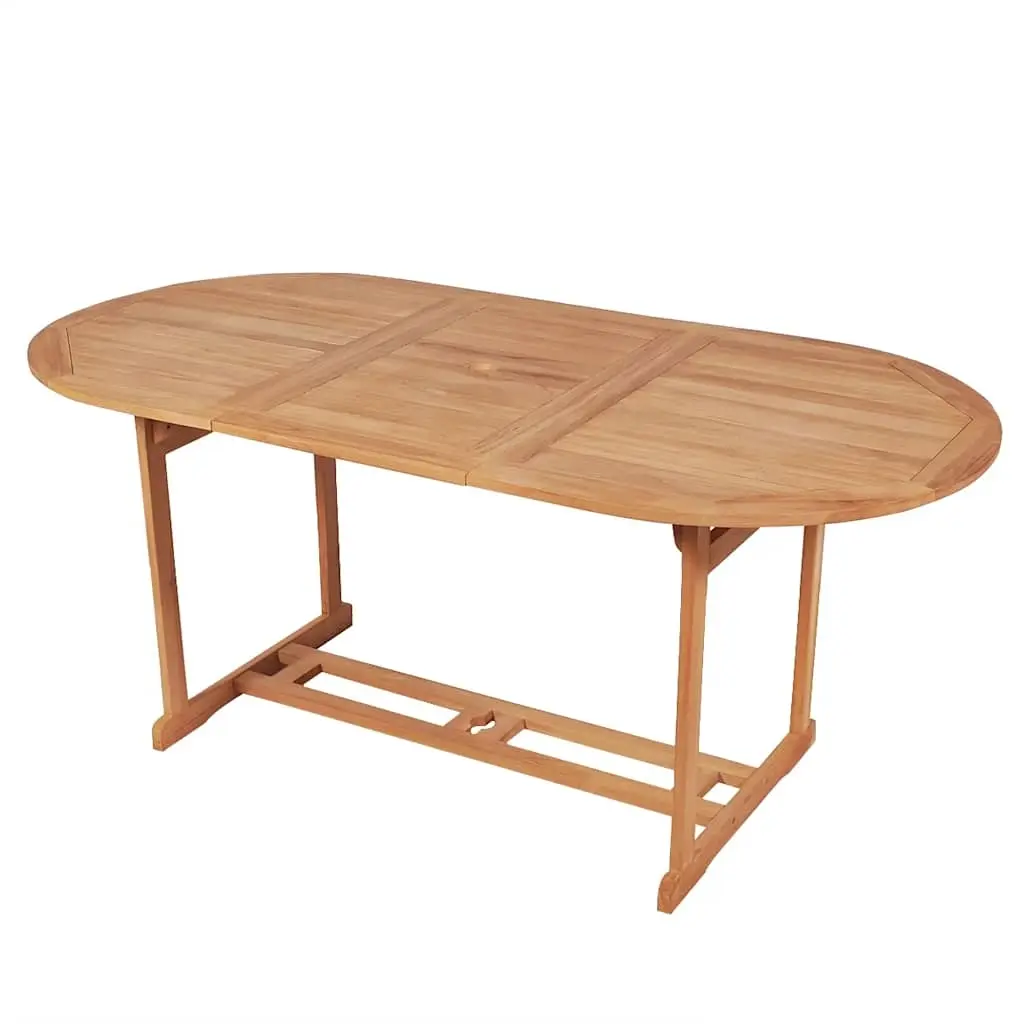 Garden Table 180x90x75 cm Solid Teak Wood 43030 - Furniture