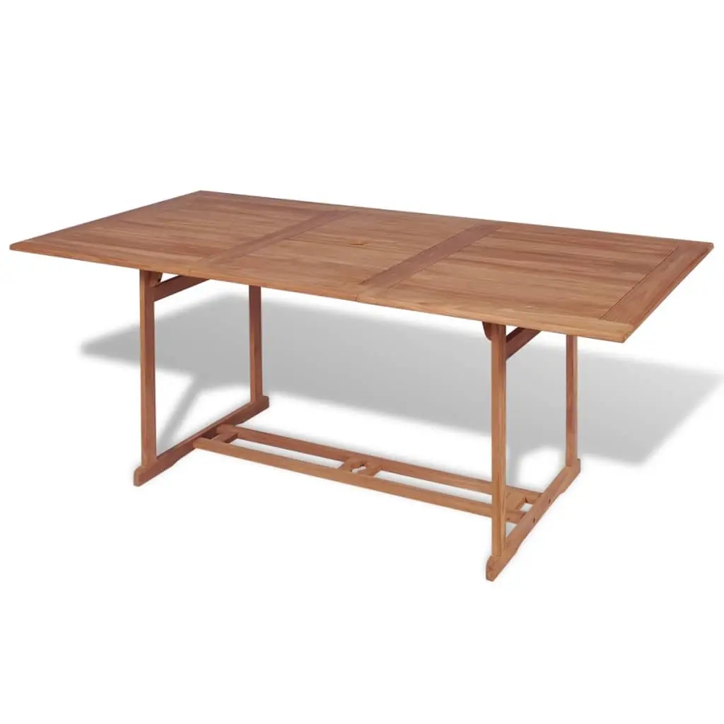 Garden Table 180x90x75 cm Solid Teak Wood 43034 - Furniture