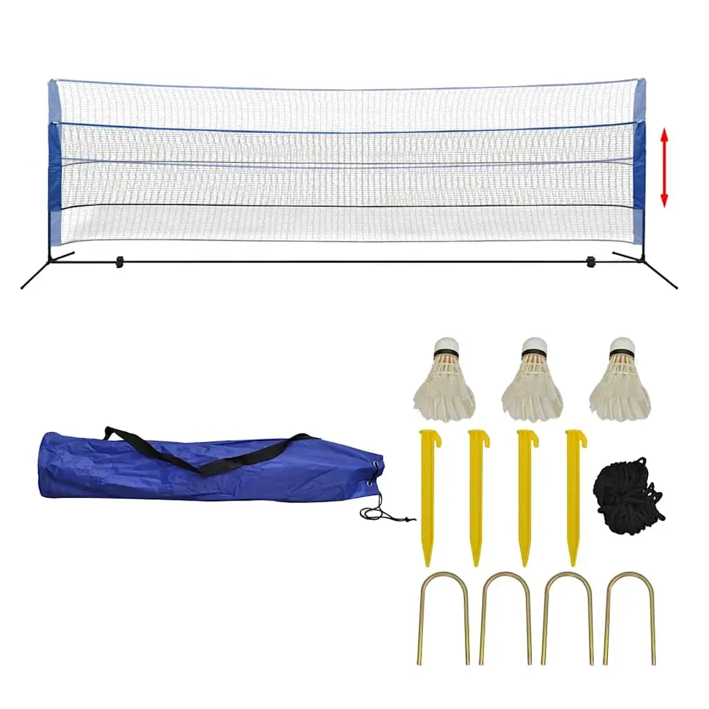 Badminton Net Set with Shuttlecocks 500x155 cm 91308 - Sports & Outdoor